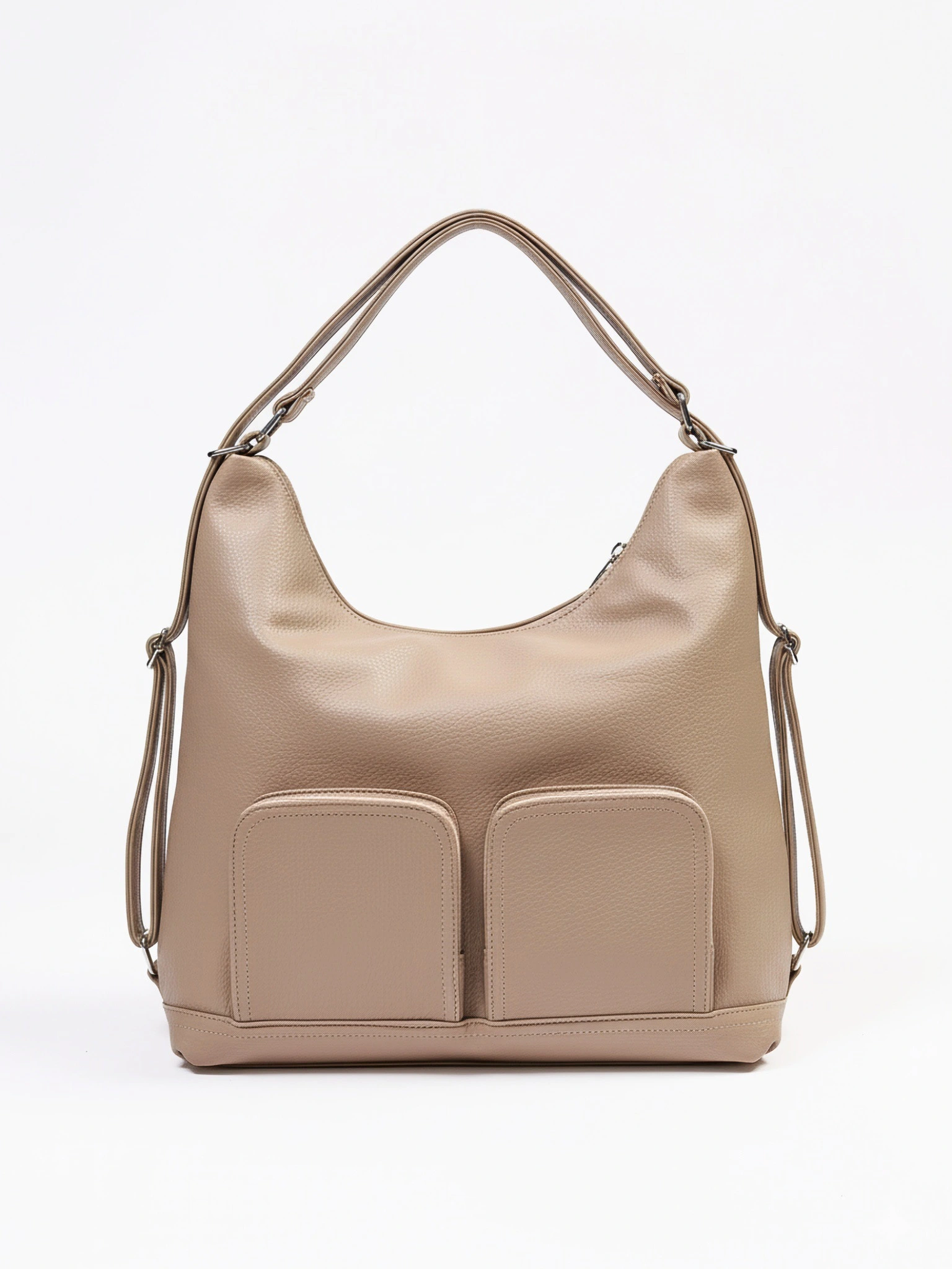 Сумка-шоппер  с регулируемыми ручками и накладными карманами в ассортименте